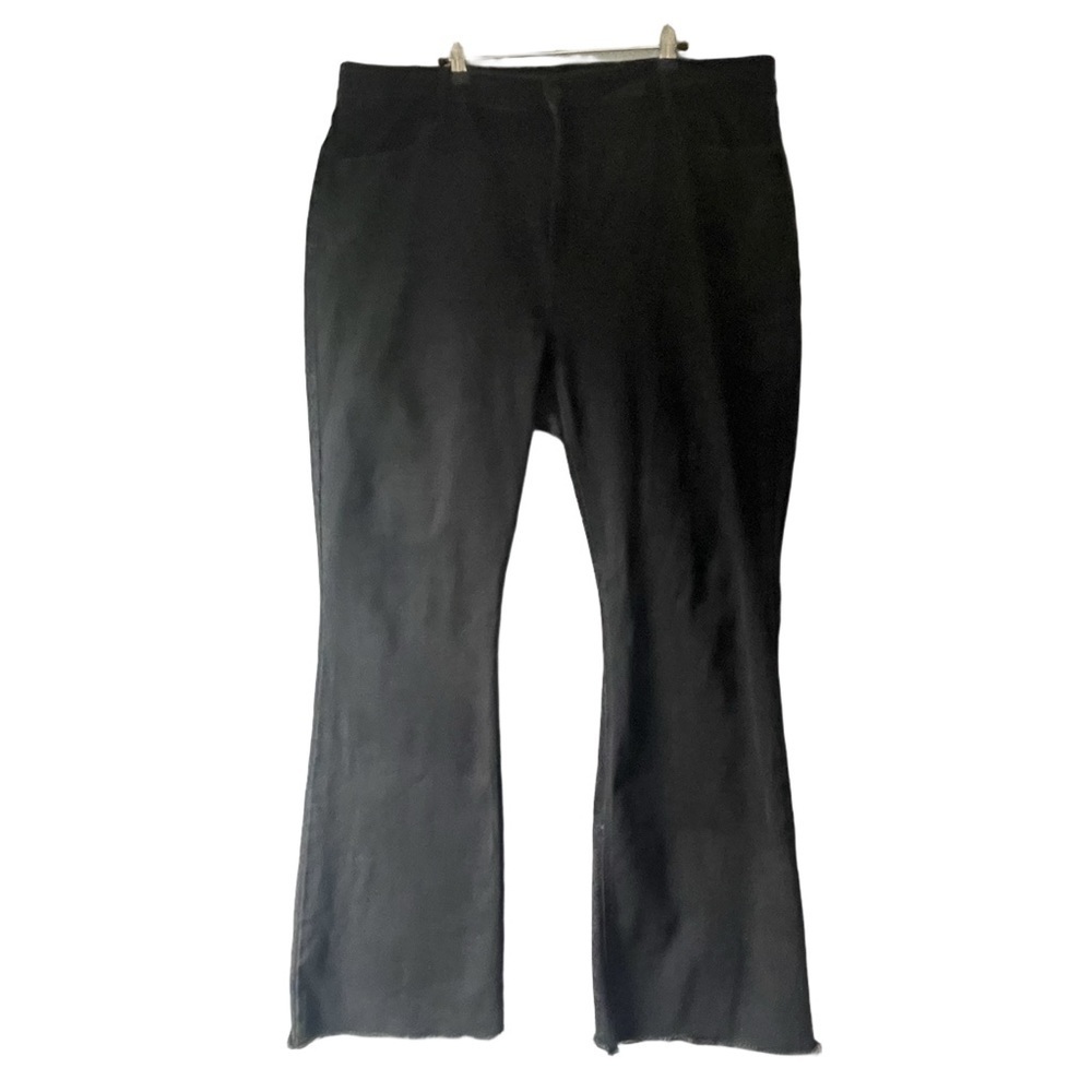 Old Navy Black High Rise Flare Cotton with Stretch Distressed Jeans sz. 18 T #GG